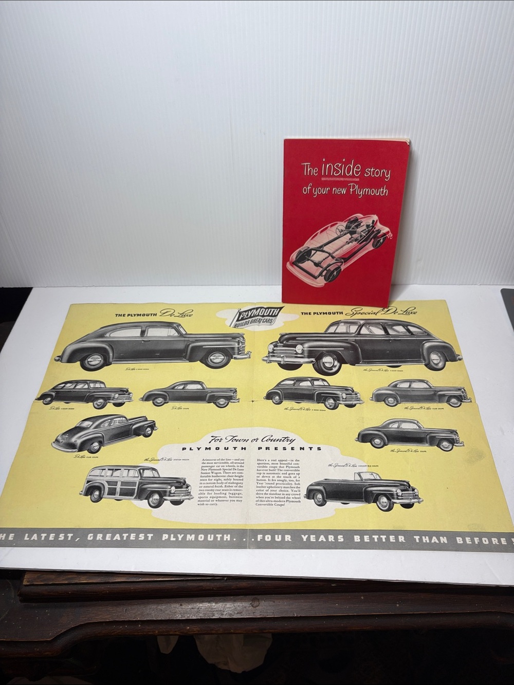 1946 Plymouth Cars & Dealers Deluxe Poster